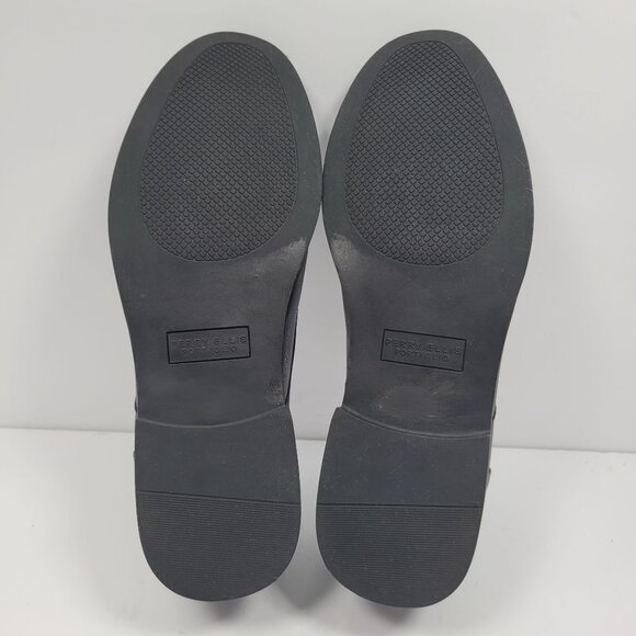 Perry Ellis Pacino Men's Black Faux Leather Oxford Shoes US Size 12 - Picture 7 of 8